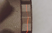 Z-Axis Measurement Laser Slit Adapter:Processed metal products at 100x magnification.